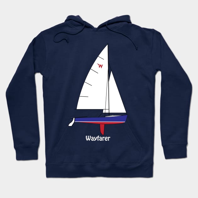 Wayfarer Dinghy Sailboat Hoodie by CHBB